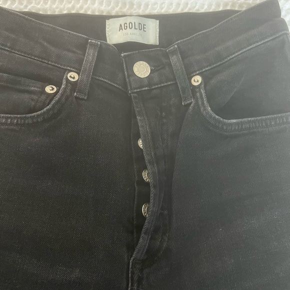 Agolde Riley High Rise Straight Crop - Picture 3 of 7